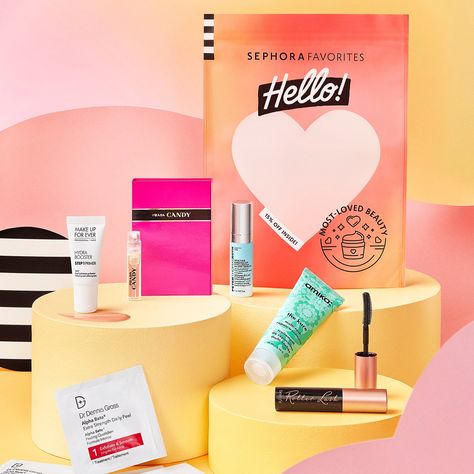 A new Sephora Favorites Hello! kit is now available – the Most-Loved Beauty Set! Full Spoilers! Sephora Favorites Hello! Most-Loved Beauty Set! → https://hellosubscription.com/2021/09/sephora-favorites-hello-most-loved-beauty-set/ #PlayBySephora, #Sephora, #SephoraPlay #subscriptionbox Sephora Promo Codes, Sephora Sale, Prada Candy, Sephora Favorites, Dr Dennis Gross, Hello Kit, Fragrance Samples, Sephora Beauty, Make Up For Ever