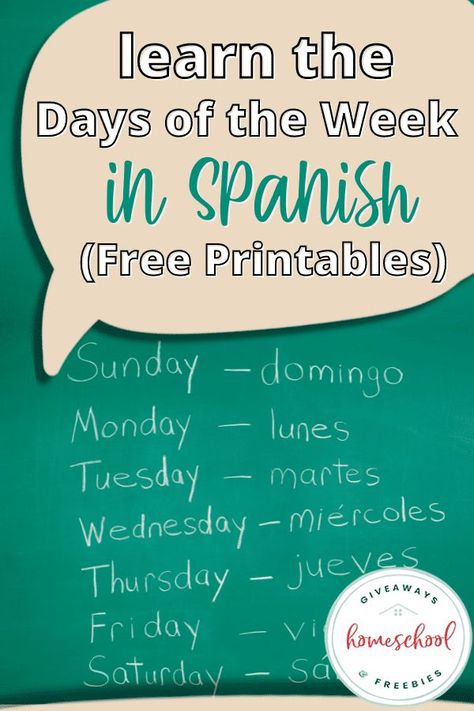 There are easy ways to learn the Spanish days of the week in your homeschool. Knowing the Spanish days of the week is an important first step for beginner Spanish Days Of The Week, Days Of The Week Activities, Spanish Classroom Activities, Homeschool Spanish, Handwriting Activities, Learning Spanish Vocabulary, Spanish Names, Root Words, Spanish Vocabulary