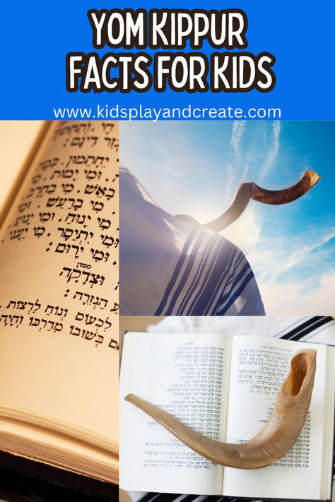 Yom Kippur Facts for Kids Day Of Atonement, Jewish Calendar, Prayer And Fasting, Yom Kippur, Atonement, Facts For Kids, Jewish People, Kids Play, Holiday Activities