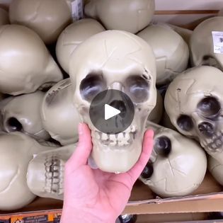 55K views · 463 reactions | Dollar Tree Halloween DIY Ideas | Genius DIY Halloween decor ideas from Dollar Tree skulls! | By HometalkFacebook Diy Dollar Tree Skull Decor, Diy Skull Halloween Decor, Dollar Tree Skulls, Dollar Tree Skull Crafts, Diy Skull Decor, Amazon Crafts, Skull Decor Diy, Halloween Diy Ideas, Dollar Tree Halloween Diy