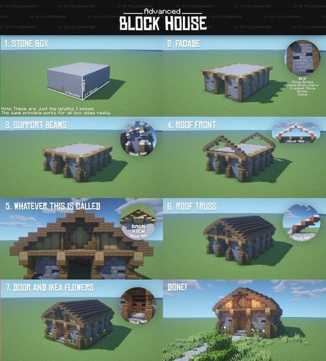 Minecraft Concrete Recipe, Minecraft Multiplayer House, Minecraft Builds Step By Step, Step By Step Minecraft Houses, Minecraft House Step By Step, Simple Minecraft Houses Step By Step, Minecraft Beginner House, Minecraft Building Ideas Step By Step, Easy Minecraft Houses Step By Step