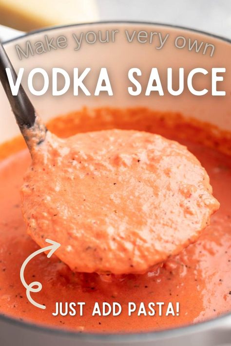 Tomato Vodka Sauce, Homemade Vodka, Homemade Vodka Sauce, Creamy Vodka Sauce, Vodka Sauce Recipe, Relish Sauce, Vodka Sauce Pasta, Lasagna Recipe With Ricotta, The Stay At Home Chef