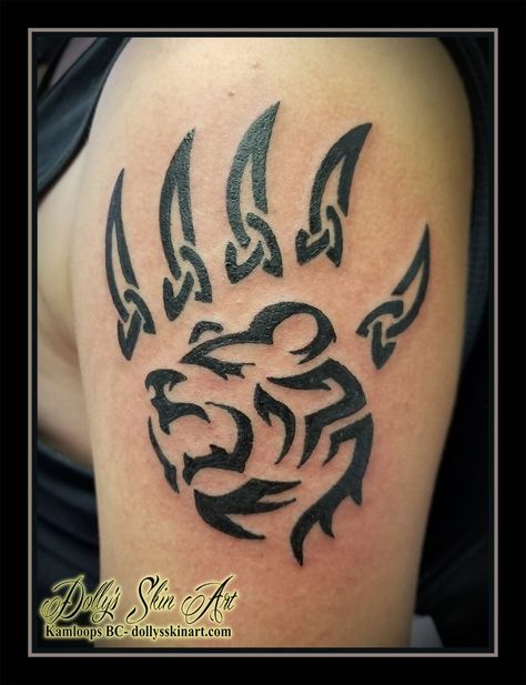 Bear Tattoos For Men, Bear Paw Tattoo, Paw Print Tattoos, Bear Claw Tattoo, Bear Paw Tattoos, Claw Tattoo, Arte Viking, Bear Tattoo Designs, Bear Paw Print