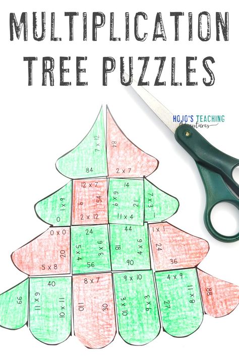 Christmas Tree Math, Christmas Math Games, Christmas Multiplication, Christmas Math Centers, Division Math, December Math, Christmas Math Activities, Holiday Math, Christmas Lesson