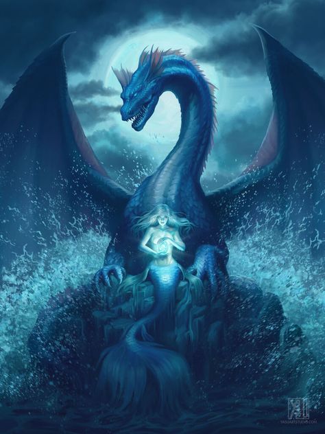 Beautiful Dragons, Mermaid Stories, Mermaid Artwork, Fantasy Mermaids, Mermaid Wallpapers, Mermaid Drawings, Mermaid Pictures, Beautiful Dragon, Mermaids And Mermen