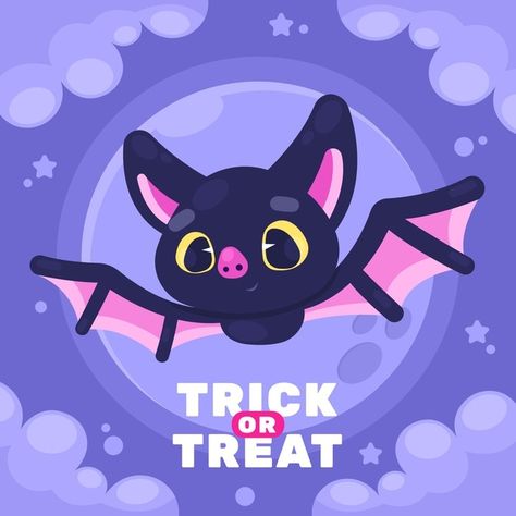 Bat Illustration Cute, Halloween Bat Illustration, Cute Bat Illustration, Children's Day Message, Childrens Day Illustration, Geek Pride Day, Bat Cartoon, Bat Illustration, Cartoon Bat