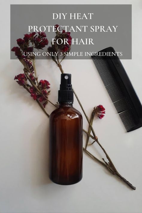 Diy Heat Protectant For Natural Hair, Home Made Heat Protectant For Hair, Natural Heat Protectant For Hair Diy, Heat Protectant Spray Diy, Diy Heat Protectant For Hair Homemade, Homemade Heat Protectant For Hair, Natural Heat Protectant For Hair, Diy Hair Heat Protectant Spray, Diy Hair Protectant Spray