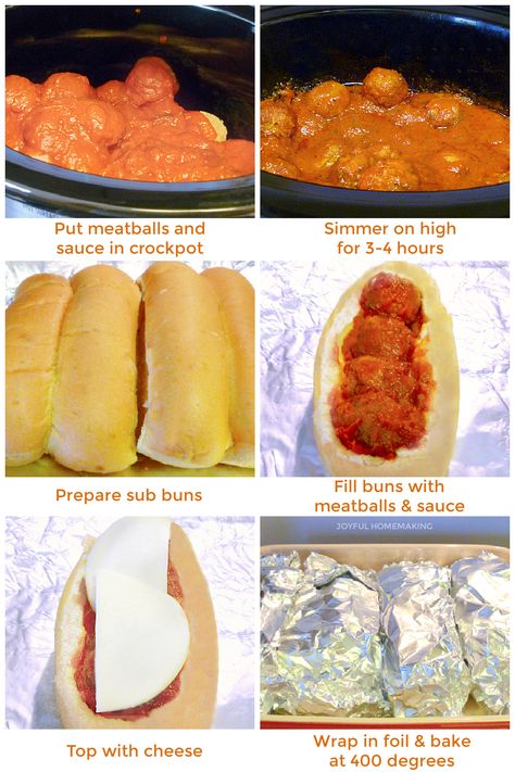 Meatball Subs Crockpot, Meatball Sub Bake, Crockpot Meatball Subs, Homemade Meatball Subs, Meatball Hoagies, Easy Meatball Subs, Crockpot Meatball, Meatball Hoagie, Meatballs And Spaghetti