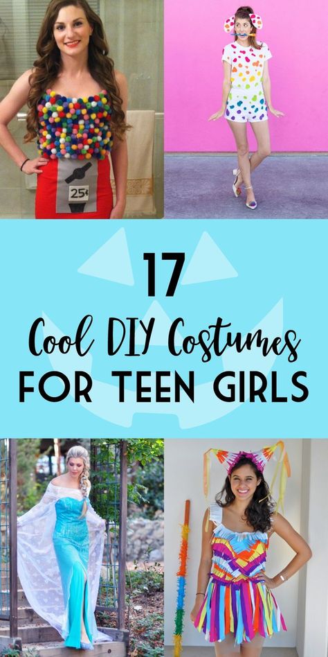 Great DIY Halloween Costumes for Teen Girls. | Halloween | costumes | teens | teen girls | Halloween costumes | Middle School Costumes Halloween, Halloween Teen Girl Costumes, Preteen Halloween Costumes For Girls, Teen Halloween Costumes For Girls Solo, Teen Costumes For Halloween, Teen Girls Halloween Costumes, Middle School Halloween Costumes, Teen Girl Halloween Costume Ideas, Teen Halloween Costume Ideas