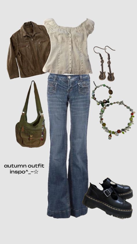 #outfitinspo #autumn#music #books Outfit Ideas Earthy, Downtown Grunge, Autumn Music, Bones And All, Grunge Hippie, Downtown Outfits, Earthy Outfits, Music Books, Aesthetic Fits