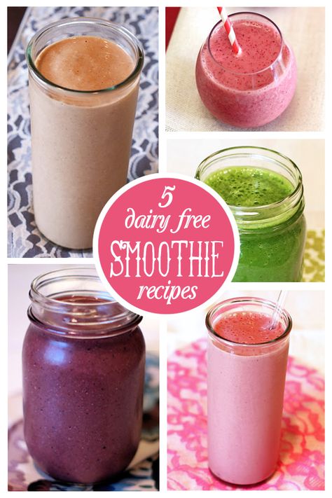 5 dairy free smoothie recipes - Ask Anna Dairy Free Smoothie Recipes, Free Smoothie Recipes, Paleo Snack, Dairy Free Smoothies, Overnight Oat, Diet Vegetarian, Healthy Smoothie, Smoothie Shakes, Smoothie Drinks