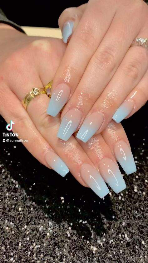 Discover the best 50 nail color ideas for summer, all available on Amazon! From tropical brights to beachy pastels, these trendy shades will keep your nails looking fabulous all season long. Perfect for any summer occasion, these colors are a must-have for your collection. Click to explore and find your new favorite summer nail colors today! 💅☀️ #SummerNails #NailColors #AmazonFinds Trending Short Acrylic Nails, Blue Ombré French Tip, Light Blue Fade Nails, Simple Ombre Nail Designs, Light Blue Ombre Nails Coffin, Colour Ombre Nails, Acrylic Nail Ombre, Blue Ombre Acrylic Nails, Baby Blue Ombre Nails