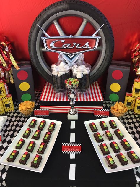 2 Fast Dessert Table, Cars Theme Candy Table, Cars Themed Desserts, Lighting Mcqueen Dessert Table, Pixar Cars Dessert Table, Race Car Party Treats, Race Car Birthday Dessert Table, Race Car Theme Dessert Table, Cars Candy Table