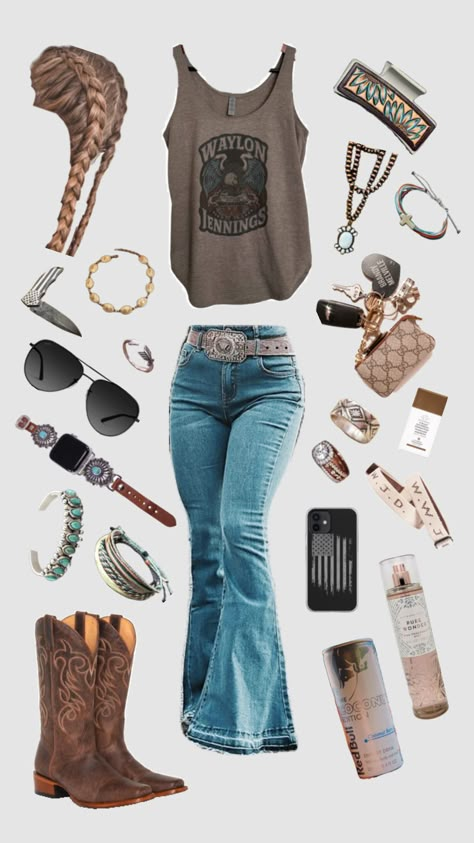 #outfit #outfitideas #westernstyle #westernwear #western #country #countrygirl #f4f #fyp #fypshuffle #fyppppp #beyourself 🤍☀️🫶🏼🤠 Country Summer Outfits, Country Outfits Women, Granola Outfits, Cute Cowgirl Outfits, Casual Country Outfits, Cowgirl Style Outfits, Country Fits, Country Outfit, Country Clothes