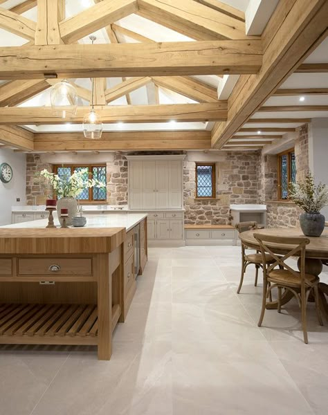 Island Kitchens, Limestone Tiles, Kitchens Ideas, Country Cottage Kitchen, Sandstone Tiles, Decorating Kitchen, Indoor Tile, Organization Kitchen, Backsplash Kitchen