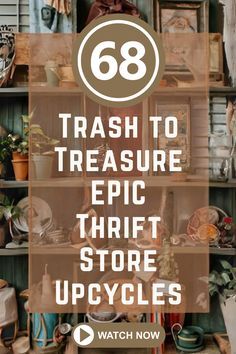 Recycle Furniture Ideas Upcycling, Upcycle Thrift Store Finds Clothing, Goodwill Upcycle Decor Diy Projects, Upcycled Thrift Store Finds, Junk To Treasure Diy Projects, Upcycle Decor Diy, Goodwill Upcycle Decor, Thrifting Home Decor, Thrifting Crafts