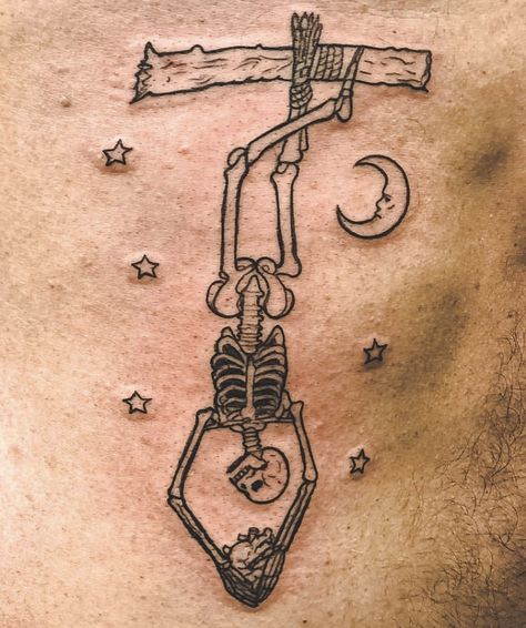 Hanged Man tattoo Sin Eaters Guild Hang Man Tattoo, Hanged Man Tarot Tattoo, Hanging Man Tattoo, The Hanged Man Tattoo, Man Eater Tattoo, Hanged Man Tattoo, Hanging Tattoo, Nf Lyrics, Sin Tattoo