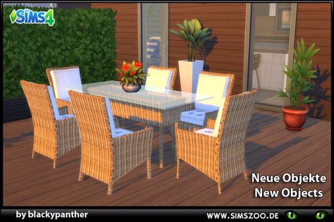 Sims 4 Outdoor Furniture, Sims 4 Backyard Cc, Sims 4 Cc Outdoor Furniture, Sims4 Furniture, Sims 4 Kitchen, Die Sims 4, Beach Living Room, Sims 4 Bedroom, Sims 4 House Plans