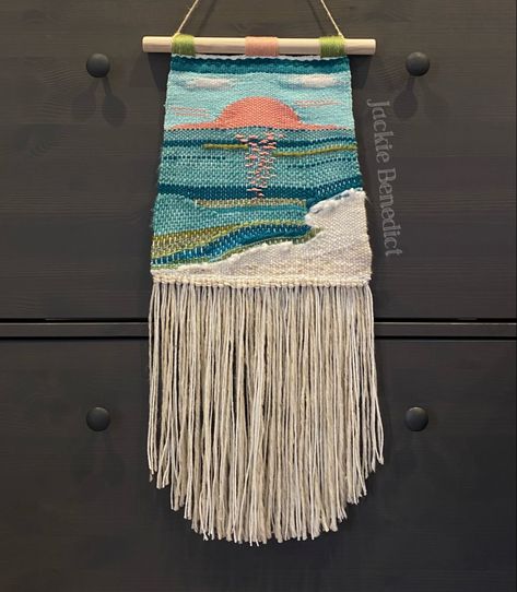 Woven Tapestry Art, Circular Weaving, Weaving For Kids, Fiber Wall Art, Weaving Wall Hanging, Weaving Loom Projects, Tapestry Art, Weaving Projects, Woven Wall Hanging