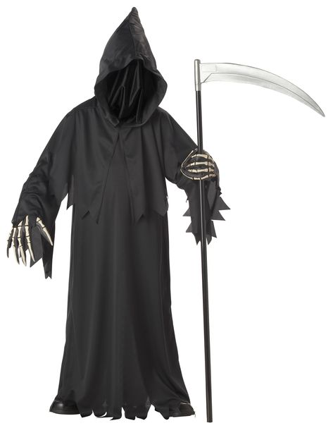 6 year old halloween costumes | The Late, Great Mr. Harry Meadows | fasab Robe Hood, Grim Reaper Halloween Costume, Grim Reaper Costume, Reaper Costume, Makeup Zombie, Grim Reaper Halloween, Halloween Infantil, California Costumes, Skeleton Costume