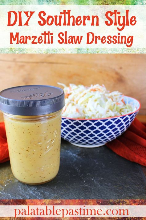 DIY Marzetti Southern Style Slaw Dressing is a copycat recipe for the Southern Style version of Marzetti's coleslaw dressing. via @suelau1 Copycat Marzetti Slaw Dressing, Marzetti Coleslaw Recipe, Marzetti Slaw Dressing Recipes, Spinach Salad Recipes Dressing, Mezzetta Recipes, Homemade Slaw Dressing, Sweet Coleslaw Recipe, Food Dressing, Southern Coleslaw