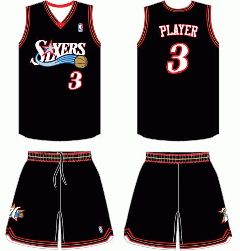 76ers Jersey, Sports Apparel Design, Nba Uniforms, Road Logo, Jersey Uniform, Basketball Theme, Virtual Museum, Allen Iverson, Sports Logos