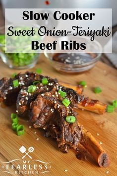 Pulled Pork Grill Recipe, Beef Teriyaki, Short Ribs Slow Cooker, Beef Ribs Recipe, Beef Meals, Teriyaki Marinade, Teriyaki Beef, Best Crockpot Recipes, Healthy Grilling Recipes