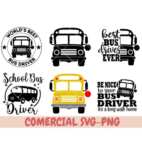 Bus Driver Svg, School Bus Svg, Bus Driver Appreciation, Bus Png, Appreciation Gifts Diy, Bus Driver Gifts, Teacher Appreciation Gifts Diy, Shrinky Dink, School Bus Driver