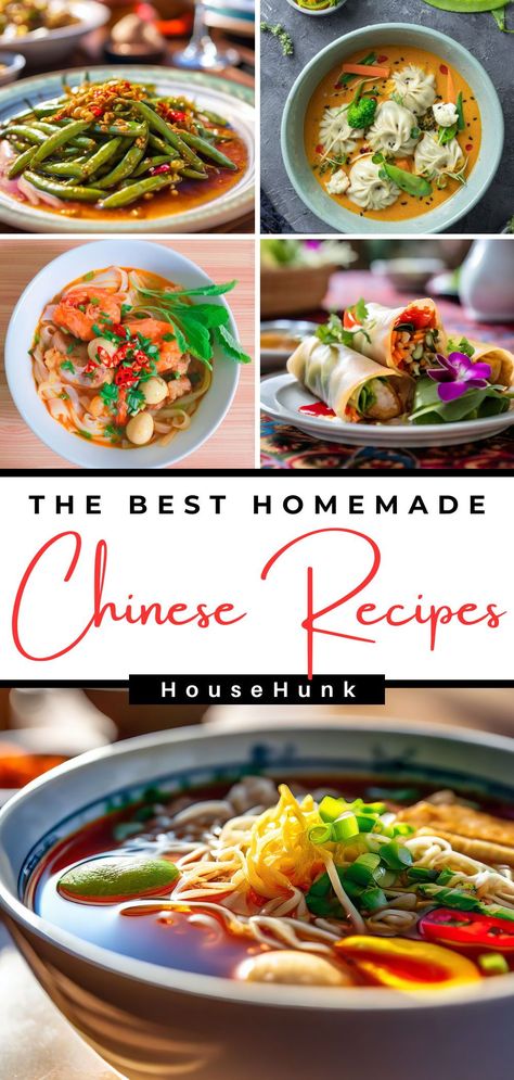 Unlock the secrets of authentic Chinese cuisine with these 23 diverse and delectable recipes. From savory classics like cashew chicken to comforting bowls of dan dan noodles, each dish offers a symphony of flavors. Discover the joy of crafting Chinese delicacies in your own kitchen. With common ingredients and easy steps, you'll be savoring the best of Chinese cuisine in no time. Grab your chopsticks and let's start cooking! Authentic Chinese Food Recipes, Chinese Recipes Authentic, Asian Recipes Authentic, Chinese Delicacies, Authentic Asian Dishes, Traditional Asian Dish, Culture Recipes, Popular Chinese Dishes, Traditional Chinese Food