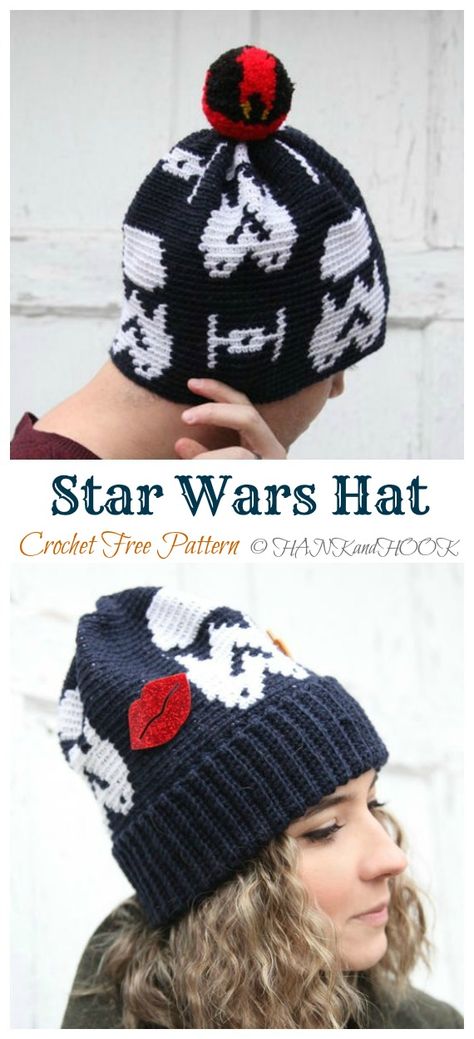 Star Wars Crochet Patterns Free Baby, Star Wars Beanie Crochet Pattern, Grogu Crochet Hat Pattern Free, Crochet Star Wars Ornaments, Star Wars Crochet Hat Pattern Free, Crochet Starwars Hat, Easy Star Wars Crochet Pattern, Starwars Crochet Hat Patterns Free, Disney Crochet Hat Patterns Free