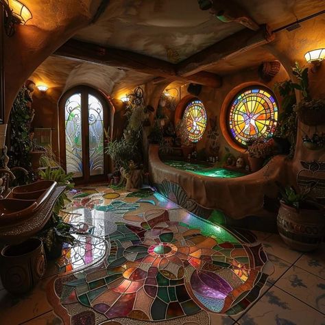 Whimsgothic House, Fairytale Bathroom, Diy Moss, Cob House, Fantasy Homes, Dream House Rooms, Fantasy House, Earthship, Cute House