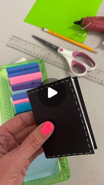 Kristen Bourdier on Instagram: "Making a tiny sketchbook part 1! Art 2 is going to be carving erasers to create stamps so we just had to make tiny sketchbooks for them! Each student will collect their classmates’ stamps in this little tiny book. 😍 following @cassie_stephenz beginning steps for making a tiny sketchbook I used 90lb drawing paper (9x12), a pencil, scissors, colored construction paper (3x5), and hot glue. More steps in my next reel as well as an option for securing the pages before adding the cover.  . . . #tinysketchbook #stampbook #stampcollection #miniature #minibook #tinybook #asmr #asmrvideo #asmrcutting #asmrart #asmrpaper #artteacher #middleschoolart #middleschoolartteacher #middleschoolartlessons #diybook #handmadebook #tinyart #miniart #miniatureart #pocketsized" Tiny Stamp Carving, Thing To Draw In Sketchbook, Tiny Sketchbook Ideas, How To Make A Sketchbook, How To Make A Mini Book, Tiny Book Covers, Diy Sketchbook, Tiny Sketchbook, Eraser Art