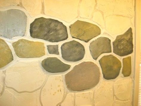 Diy Stone Wall Interior, Faux Stone Wall Interior, Fake Rock Wall, Diy Faux Rocks, Faux Rock Walls, Fake Stone Wall, Diy Stone Wall, Fake Brick, Faux Stone Walls