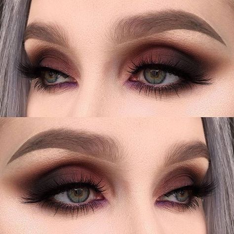 Fall Makeup For Hooded Eyes, Alt Wedding Makeup, Extreme Make-up, Eye Makeup Glitter, Vampire Ball, Classic Makeup Looks, Happy Clown, Make Up Designs, Smoked Eyes