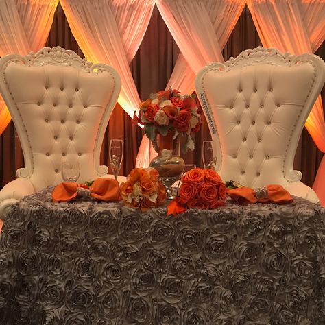 Throne chair - King And queen chair His And Hers Chairs, King And Queen Chairs, Couples Chair, Prom King And Queen, Queen Chair, Prom King, Thrown Chair, Throne Chair, Wedding Party Table