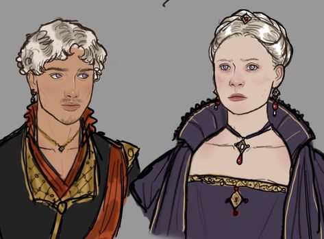 Fem Jon Snow, Got Stark Family, Fkadaenerys Art, Asoiaf Oc, Westeros Fashion, House Velaryon, Got Stark, Dress References, Anime Nose