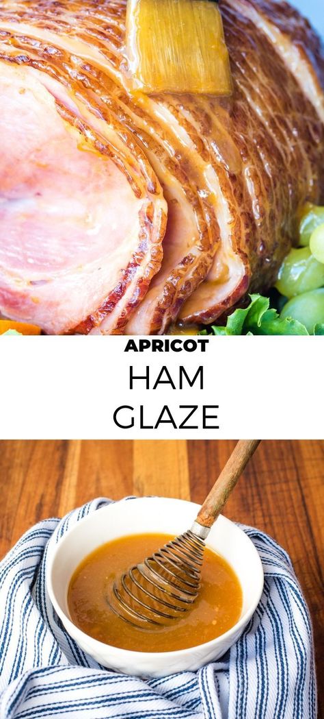 Apricot Ham Glaze, Apricot Marmalade, Meat Marinades, Ham Sauce, Brown Sugar Ham, Ham Glaze Brown Sugar, Dishes Recipe, Ham Glaze Recipe, Holiday Ham