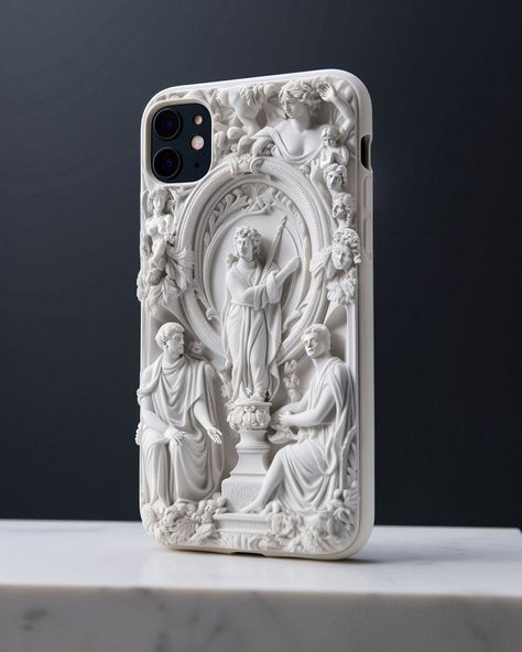 Str4ngeThing on Instagram: “MADE IN AI: 🏛️ Renaissance architectural and sculpture-inspired iPhone cases. Which one is your favourite? 🔍Discover more: Immerse…” Iphone Cases Aesthetic, Wreck Diving, 3d Printer Art, Ancient Structures, Sculpture Architecture, Architecture Sculpture, Architecture Design Presentation, Arch Model, Piece Of Art