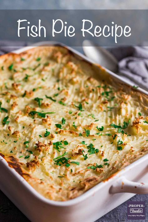 Best Fish Pie Recipe, Fish Pie Sauce, Fish Pie Recipe, Fish Casserole, Smoked Haddock, Old Fashioned Bread Pudding, Pie And Mash, Fish Dinner Recipes, Fish Pie