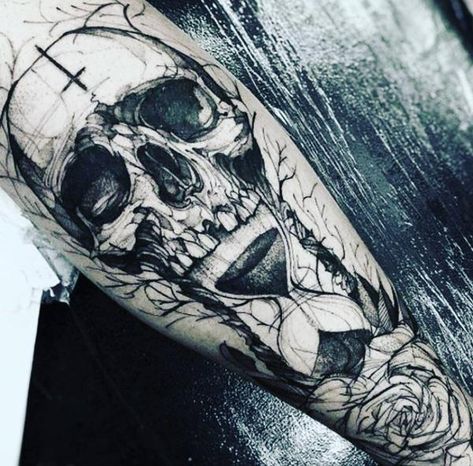 60 Hourglass Tattoo Ideas | Cuded Tattoo Hourglass, Badass Skulls, Mystical Tattoos, Model Tattoo, Hourglass Tattoo, Skull Sleeve Tattoos, Skull Sleeve, Kunst Tattoos, Tattoo Master