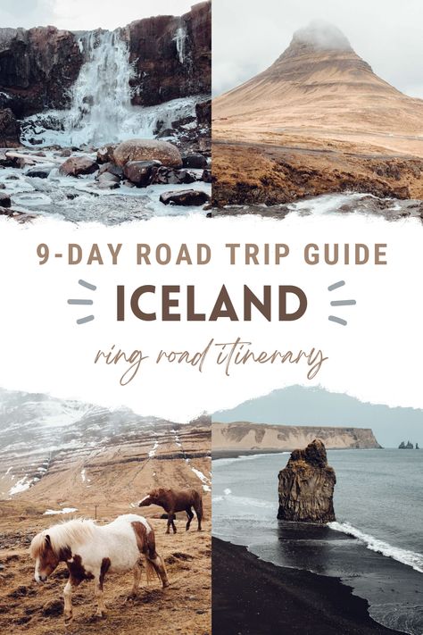 If you are looking for a perfect road trip, look no further than Iceland. This small island is packed with natural beauty, from glaciers and waterfalls to black sand beaches and geothermal springs. And with a ring road that encircles the entire country, it is the perfect place for an epic road trip. | iceland ring road | vacation tips | iceland aesthetic | icelandic culture | iceland travel guide | iceland bucket list | iceland road trip itinerary | iceland things to do | wanderlust inspiration Ring Road Itinerary Iceland, Icelandic Culture, Road Trip Iceland, Ring Road Iceland, Iceland Campervan, Iceland Travel Summer, Iceland Aesthetic, Iceland Travel Photography, Iceland Bucket List