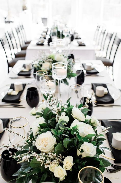 Black And White Wedding Theme, White Bridal Shower, Tropical Bridal, White Weddings, Tropical Bridal Showers, Dress Rehearsal, Table Layout, White Wedding Theme, White Chic