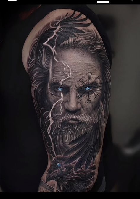 Berserker Tattoo, Tattoo Odin, Valhalla Tattoo, Calf Tattoo Ideas, Viking Tattoos For Men, Armour Tattoo, Thor Tattoo, Viking Warrior Tattoos, Warrior Tattoo Sleeve