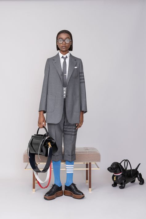 Thom Browne Resort 2019 Paris Collection - Vogue Thome Brown, Tom Brown, Office Fun, Men’s Suits, Fashion Show Collection, Fashion Studio, Vogue Paris, Thom Browne, Fashion Designers