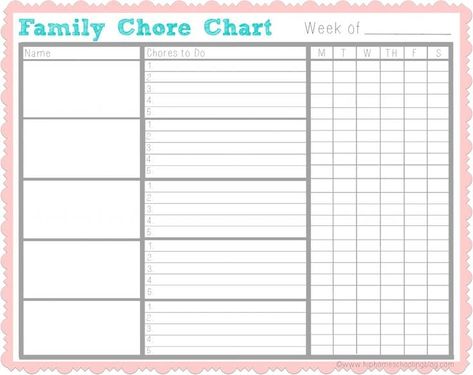 Organising Your Family's Chores So That Things Get Done - RedHeaded Patti Chore Calendar, School Organization For Teens, Oppgaver For Barn, Free Printable Chore Charts, Family Chore Chart, Cleaning Chart, Weekly Chore Charts, Family Chore Charts, Chore Chart Template