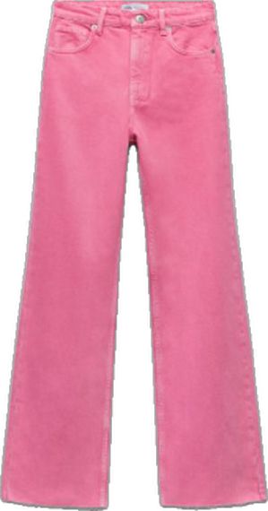 High Waist Straight Jeans, Coloured Jeans, Coral Jeans, Trousers Casual, Pink Denim, Estilo Preppy, Pink Jeans, Pink Pants, Denim Trousers