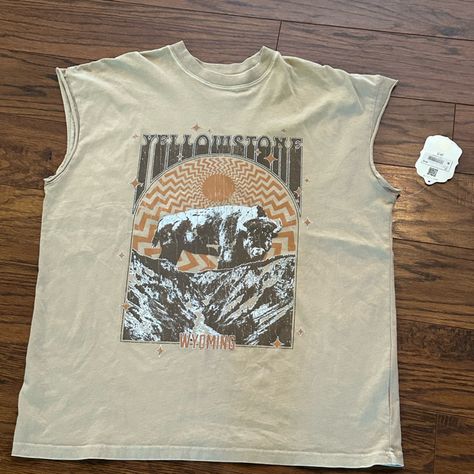 Altered State, Yellowstone, Wyoming Shirt Size Small. Still With The Tags! Comes From A Smoke-Free Home And Ships Quickly. $16 Yellowstone Wyoming, Altered State, Altard State, Altar'd State, Muscle Tees, Wyoming, Red Yellow, Womens Tops, Ships