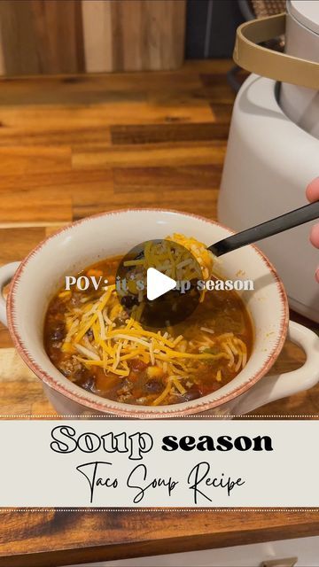 Can Corn, Can Black Beans, Taco Soup Recipe, Youngest Daughter, Hamburger Meat, Canned Corn, Soup Season, Taco Soup, Ranch Seasoning