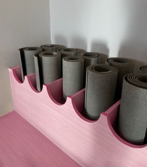 Props Storage, Womens Gym, Gym Mat, Nutrition Club, Pilates Gym, Pink Gym, Gym Interior, Clinic Interior Design, Gym Aesthetic