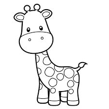 Giraffe Head Drawing, Baby Giraffe Drawing, Giraffe Drawing Easy, Giraffe Template, Giraffe Outline, Safari Clipart, Giraffe Clipart, Zebra Drawing, Giraffe Images